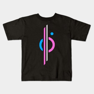 Halcyon Starship Logo (Trans Pride) Kids T-Shirt